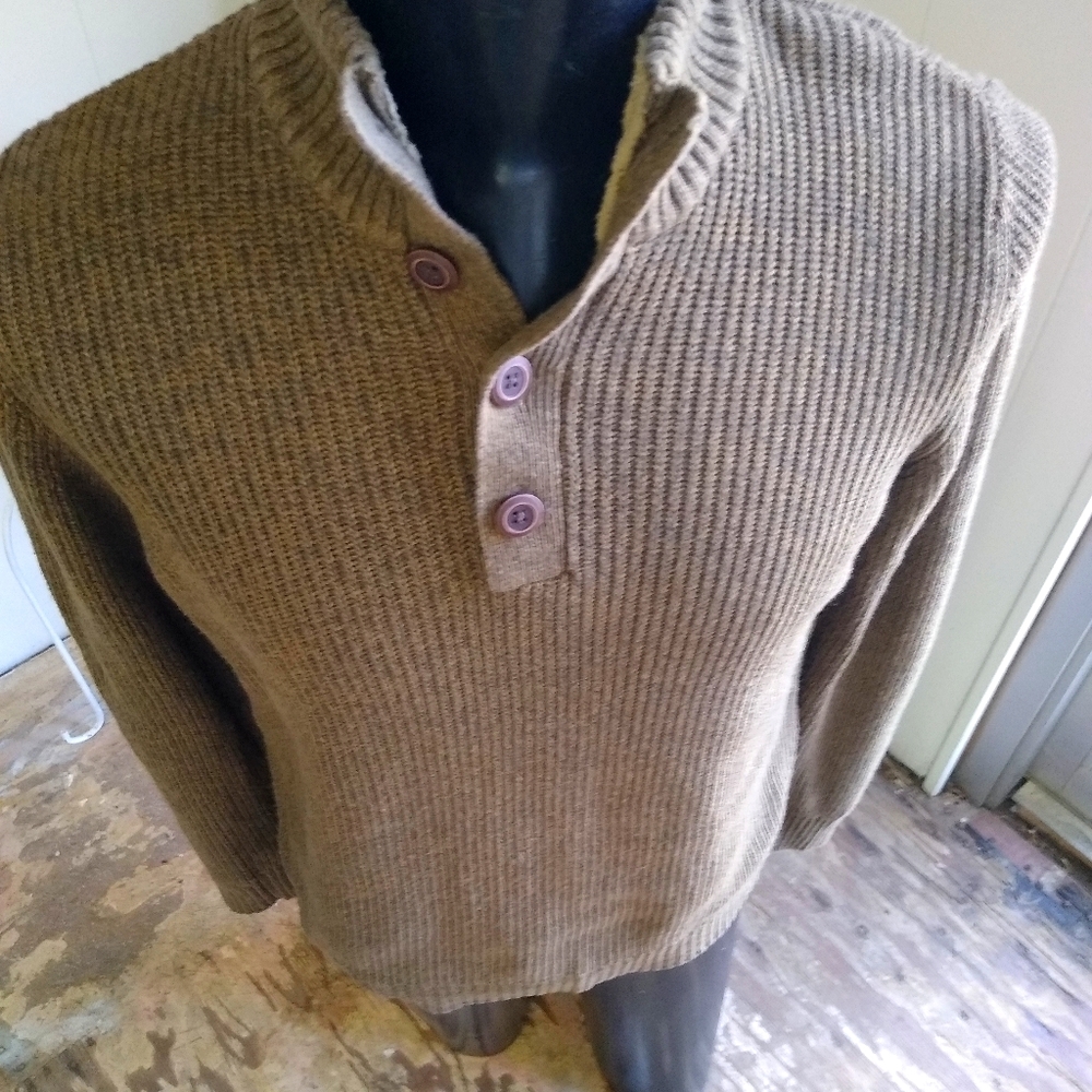 Bass Pullover Button Down Sweater - image 2